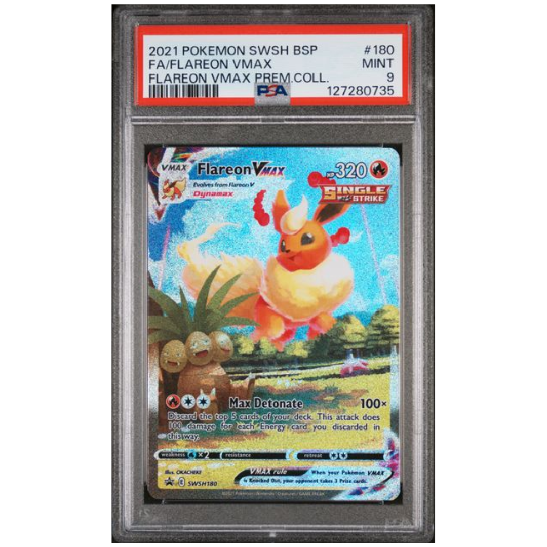 Flareon VMAX SWSH180 PSA 9